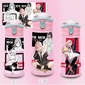 Бутылочка для воды металлическая 500 мл Человек-Бензопила 2