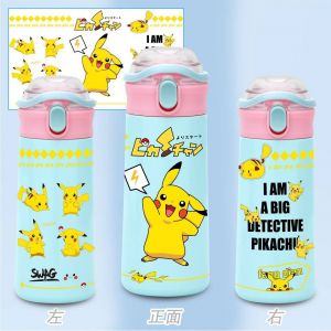 Бутылочка для воды металлическая 500 мл Покемон Пикачу 2
