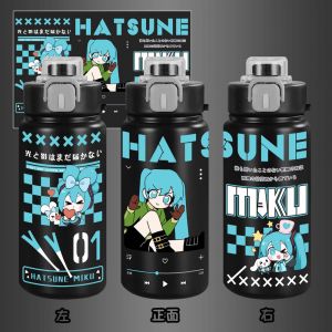 Бутылочка для воды металлическая 600 мл Мику Хатсуне 5