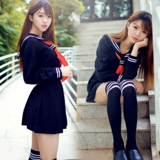 Школьная Форма косплей №002 Черная (M)