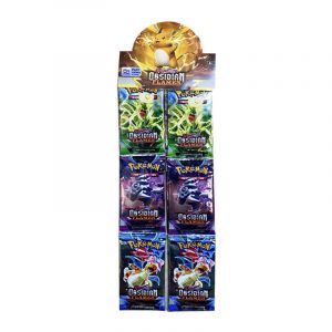 Набор коллекционных-карточек бустеров на ленте  "Покемоны 7" 12 бустеров (OBSIDIAN)