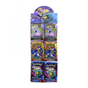 Набор коллекционных-карточек бустеров на ленте  "Покемоны 8" 12 бустеров (JOURNEY)