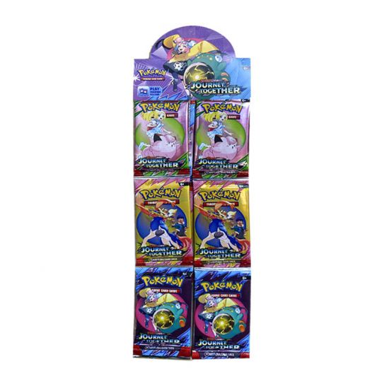 Набор коллекционных-карточек бустеров на ленте  "Покемоны 8" 12 бустеров (JOURNEY)
