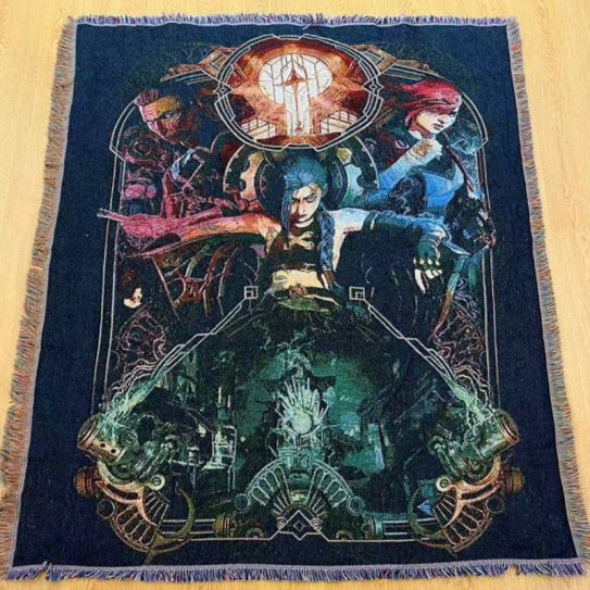 Ковер аниме Лига Легенд Аркейн 5 (160 х 130 см)