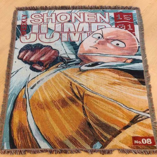 Ковер аниме Ванпанчмен Сайтама 8 (160 х 130 см)