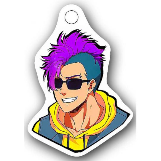 Деревянный светящийся брелок АНИМЕ 16-5