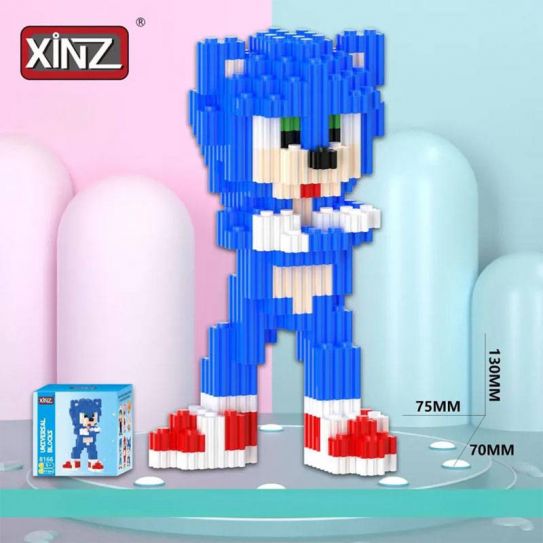 3Д конструктор из мини блоков XINZ Соник 4 (553 блока)