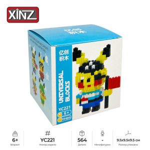 3Д конструктор из мини блоков XINZ Пикачу 3 (564 блока)