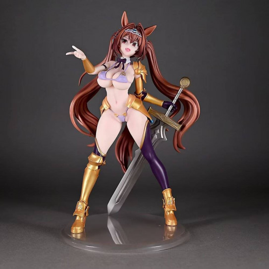 Аниме фигурка Uma Musume: Pretty Derby - Дайва Скарлет 25 см. (18+ ОСТОРОЖНО) (цветная коробка)