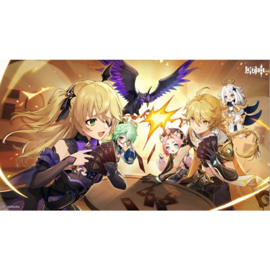 Биндер папка для хранения карточек 4 на 2  Боги инпакт 10 (на 80 карточек)