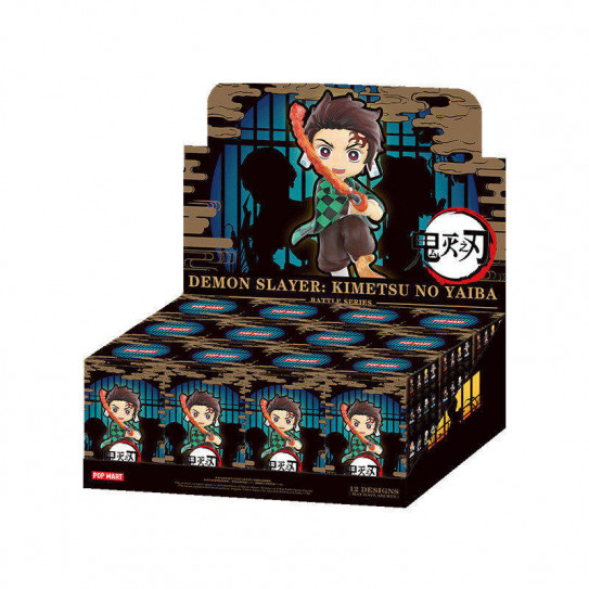 Гача фигурка коллекционная POP MART Клинок рассекающий демонов: Kimetsu no Yaiba Battle Series (цена за шт. в блоке 12 шт.)