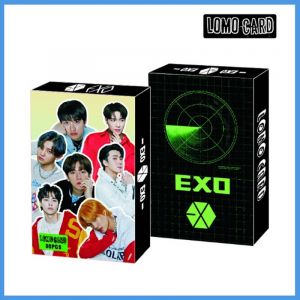 Фотокарточки LOMO CARD K-POP 2 односторонние 30 штук (8 на 5 см) 116 EXO (1)