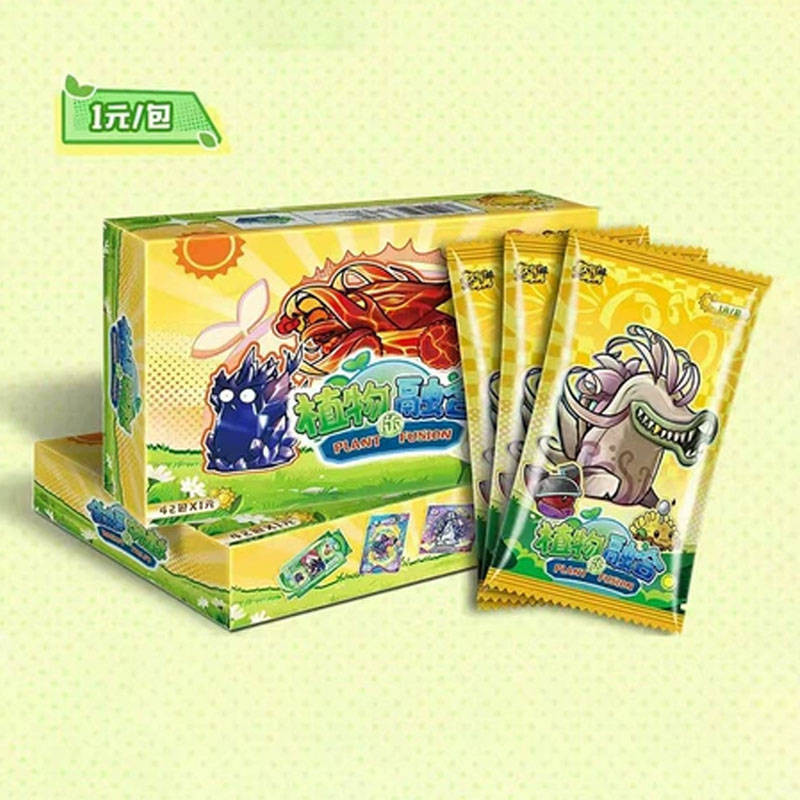 Блок с коллекционными карточками-бустерами "Растения против зомби" 6