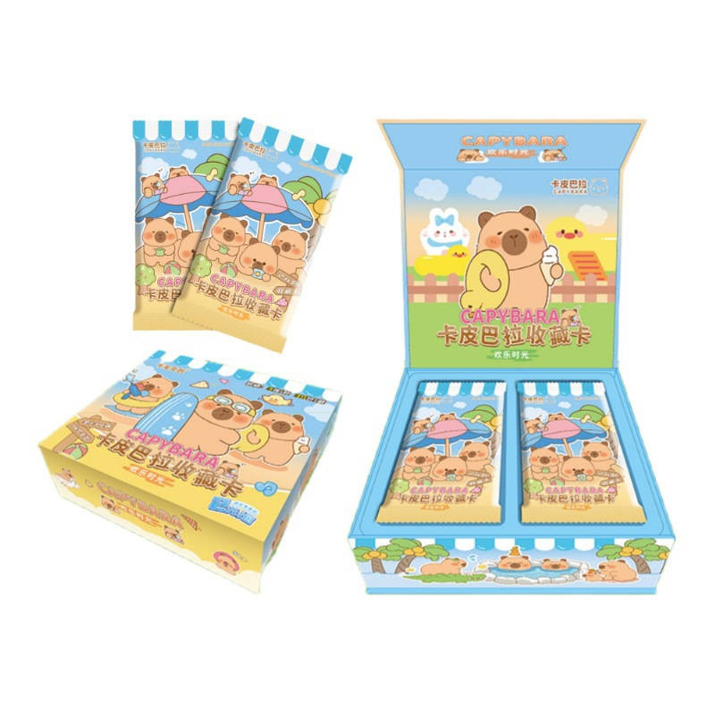 Блок с коллекционными карточками-бустерами Капибара 8