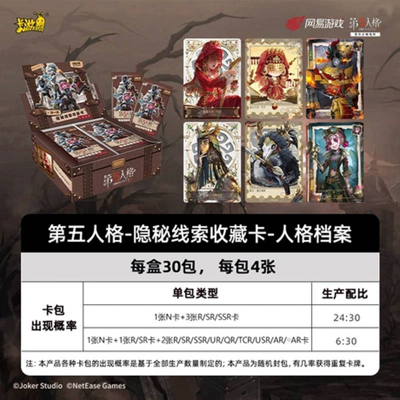 Блок с коллекционными карточками-бустерами KAYO "Identity V" 1