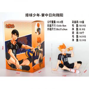 Аниме фигурка Haikyuu Волейбол - Шоё Хината с бутылкой воды 11 см. (цветная коробка)