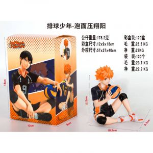 Аниме фигурка Haikyuu Волейбол - Шоё Хината с мячом 12,5 см. (цветная коробка)