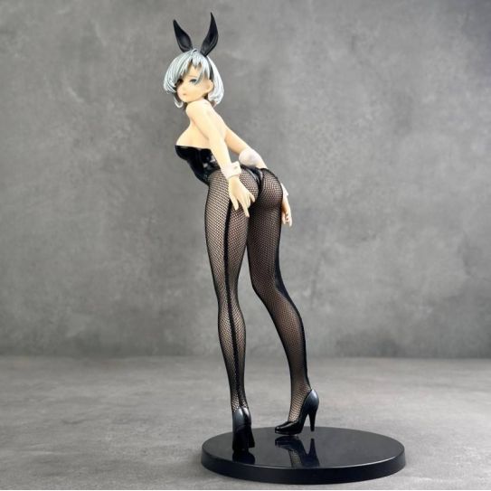 Аниме фигурка Тян в костюме кролика настоящие колготки 26 см. (18+ ОСТОРОЖНО) (цветная коробка)