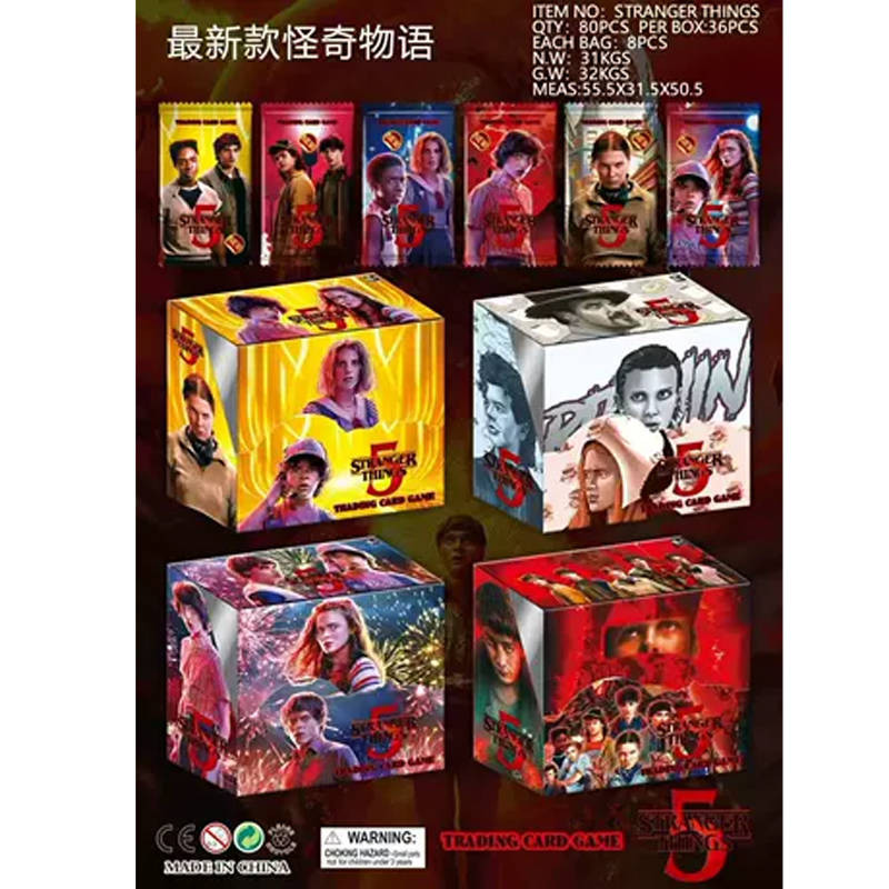 Блок с коллекционными карточками-бустерами Очень странные дела 1