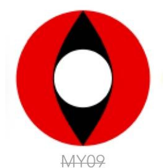 Контактные линзы 2шт MY09, 14,5 мм