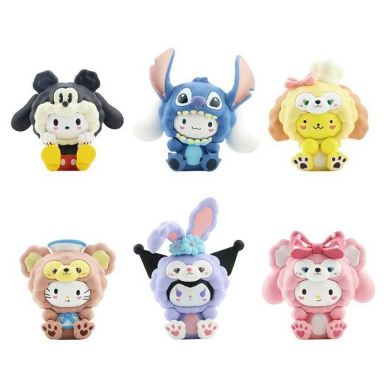 Набор аниме фигурок из 6-и штук в костюмах "Kuromi My Melody" набор 7 (10 см.) 1146