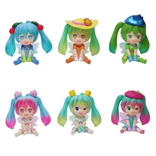 Набор аниме фигурок из 6-и штук набор 4 "Мику Хацунэ" пляжные (10 см.) 1170