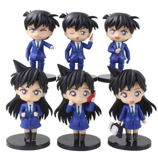 Набор аниме фигурок из 6-и штук набор С "Детектив Конан" (10 см.) 1185