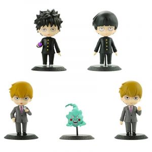 Набор аниме фигурок из 5-и штук "Shigeo Kageyama Mob Psycho 100" Моб Психо 100 (11 см.) 1209