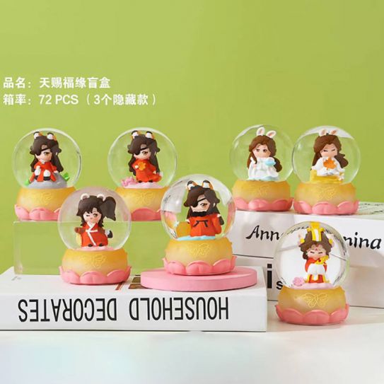 Набор аниме фигурок в таинственных коробках из 6-ти штук Благословение небожителей 4 в шарах (блок комплект)