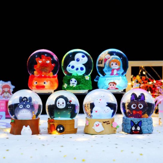 Набор аниме фигурок в таинственных коробках из 6-ти штук Хаяо Миядзаки ШАРИКИ шары (блок комплект)