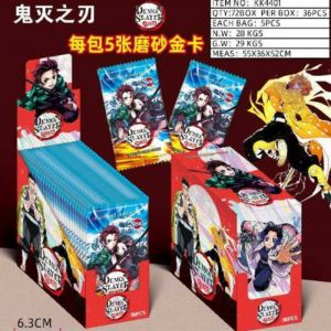 Блок с коллекционными карточками-бустерами Клинок разрезающий демонов 33 (36 бустеров, 180 карточек)