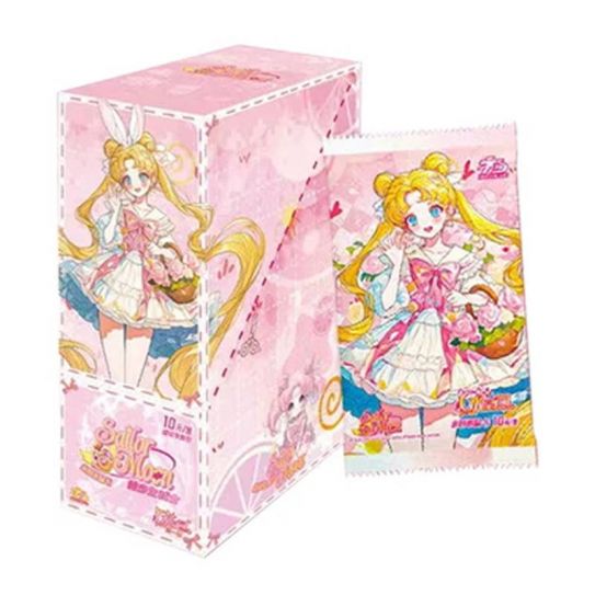 Блок с премиальными коллекционными карточками-бустерами Сейлор-мун 8 (18 бустеров, 90 карточек)
