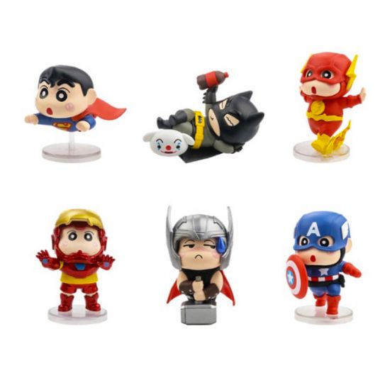 Набор милых фигурок из 6-и штук "Супер герои" Син Тян