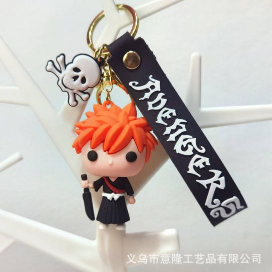 Брелок резиновый Блич  - Ичиго белый