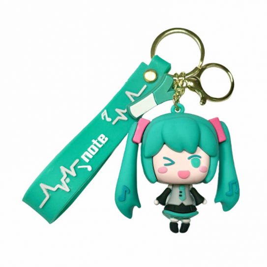 Брелок резиновый Мику Хатсуне