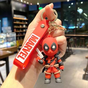Брелок резиновый Дедпул  - С пистолетом