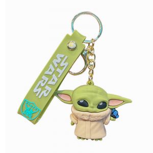 Брелок резиновый Мандалорец - Грогу (Малыш Йода)