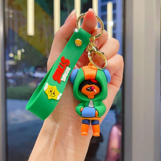 Брелок резиновый Бравл Старс - Леон