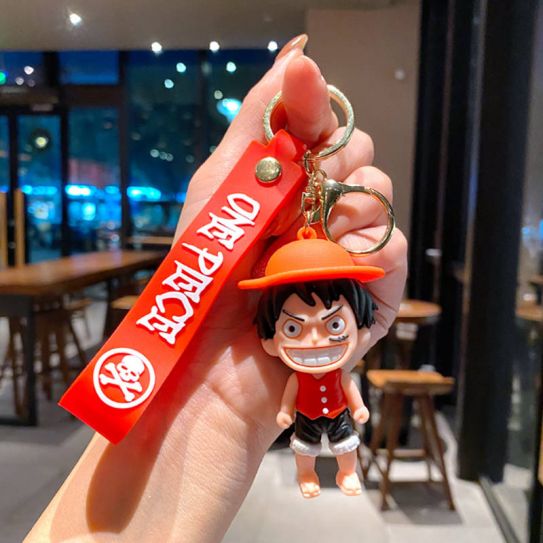 Брелок резиновый ВанПис - Луффи