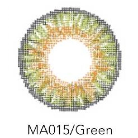 Контактные линзы 2шт MА015, 14,5 мм Green