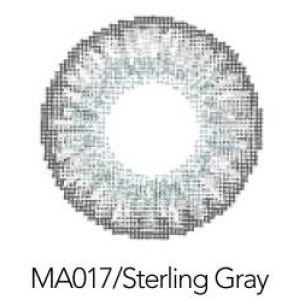 Контактные линзы 2шт MА017, 14,5 мм Sterling Gray