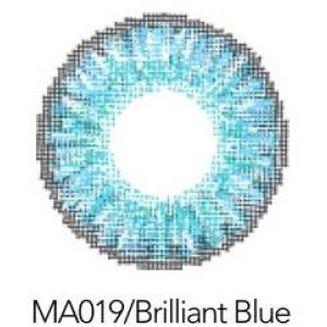 Контактные линзы 2шт MА019, 14,5 мм Brilliant Blue