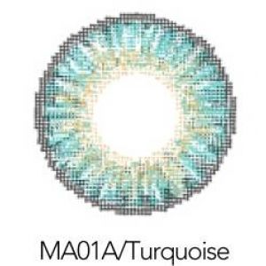 Контактные линзы 2шт MА01A, 14,5 мм Turquoise