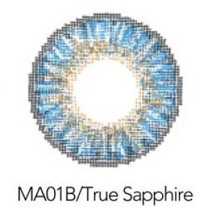 Контактные линзы 2шт MА01B, 14,5 мм True Sapphire