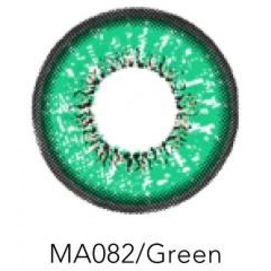 Контактные линзы 2шт MА082, 14,5 мм Green