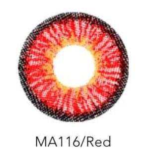 Контактные линзы 2шт MА116, 14,5 мм Red