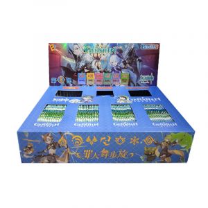 Блок с коллекционными карточками-бустерами Боги инпакт БОЛЬШОЙ 2 NEW (68 бустеров, 204 карточки + значки + премиальные карты)