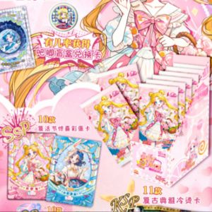 Блок с премиальными коллекционными карточками-бустерами 6 Сейлор-мун (18 бустеров по 5 карточек)