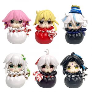 Набор аниме фигурок из 6-ти штук Боги инпакт в мешочках (пластиковый пакет)