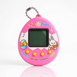 Тамагочи электронный питомец ч/б Яйцо на цепочке, 4 вида в ассорти